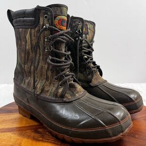 Red Head Men's Camouflage Insulated Rain & Snow Boots - Brown/Green 11.0